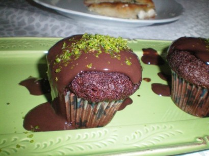 Çikolata Soslu Muffin Kek
